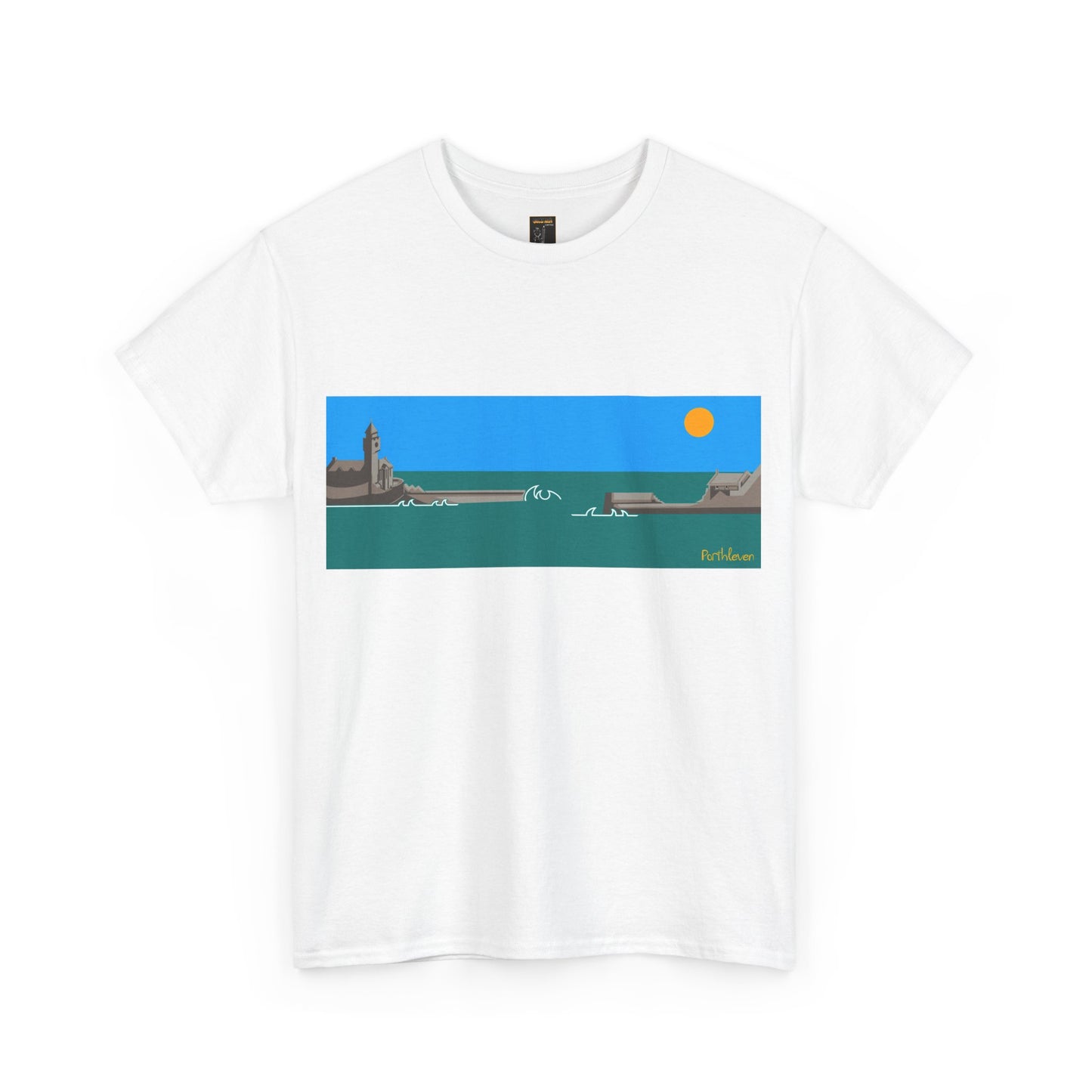 Porthleven Harbour, Colour Design - Unisex Tee