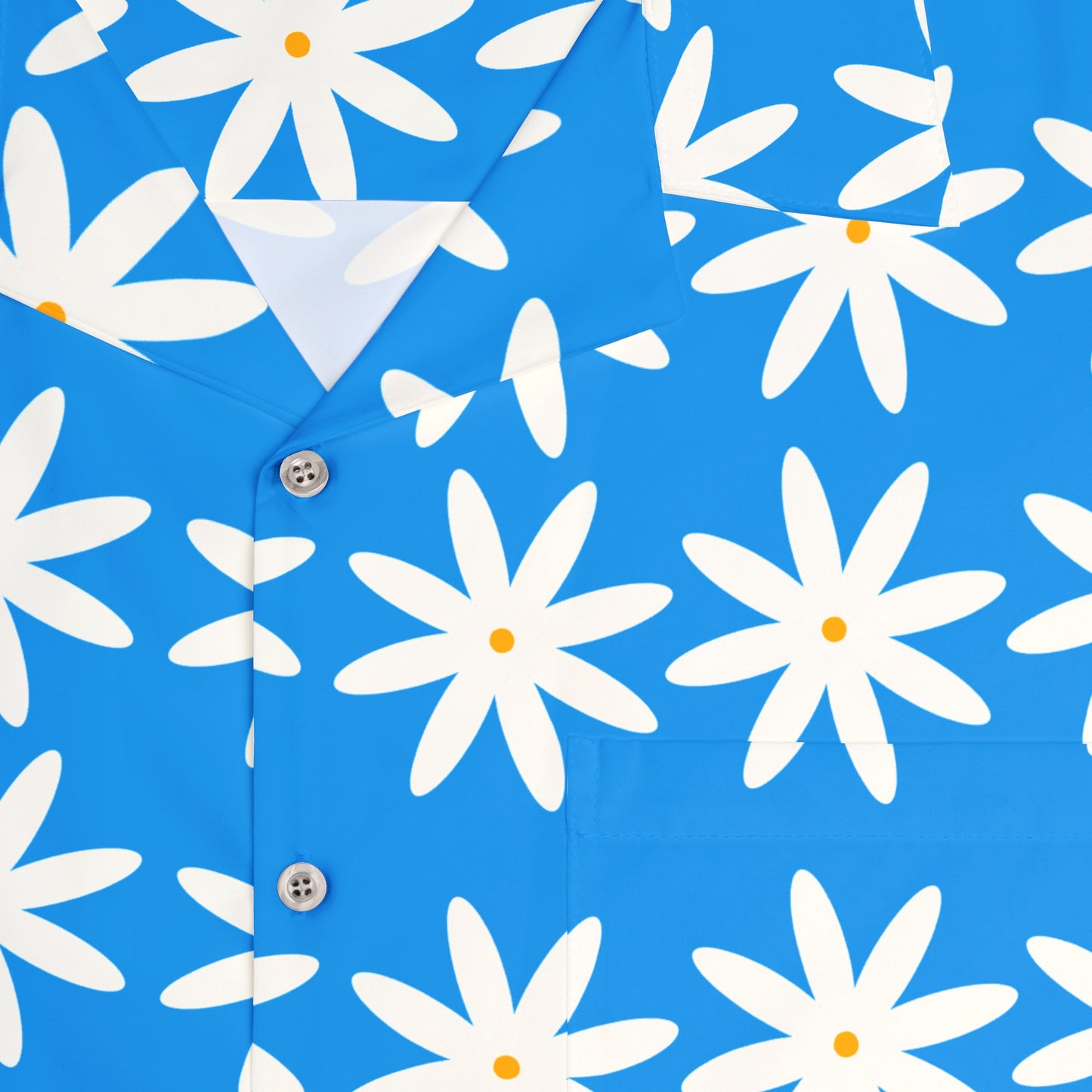 Daisy Pattern -Short Sleeved Shirt