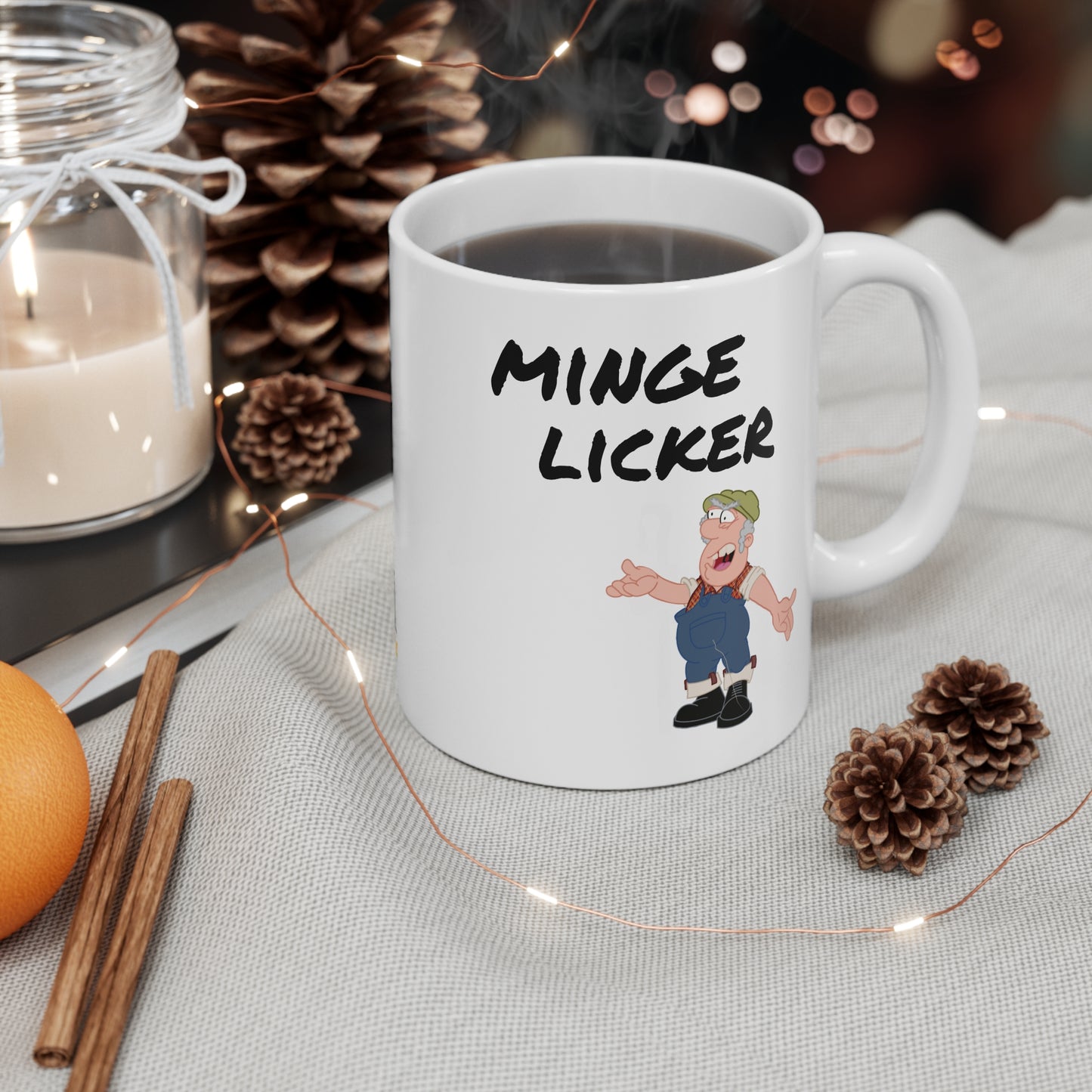 Farmer Tussock’s Sweary Mug 11oz - Minge Licker