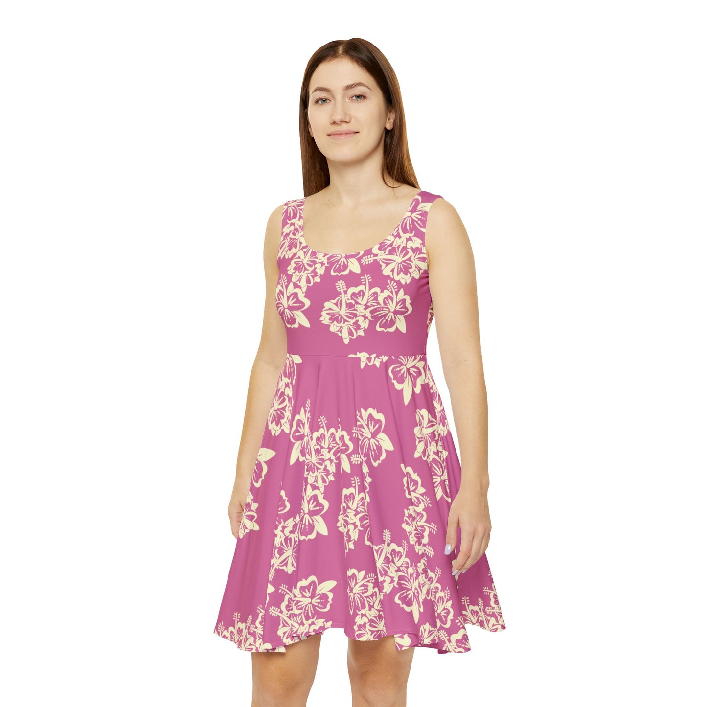 Hibiscus Blush - Skater Dress