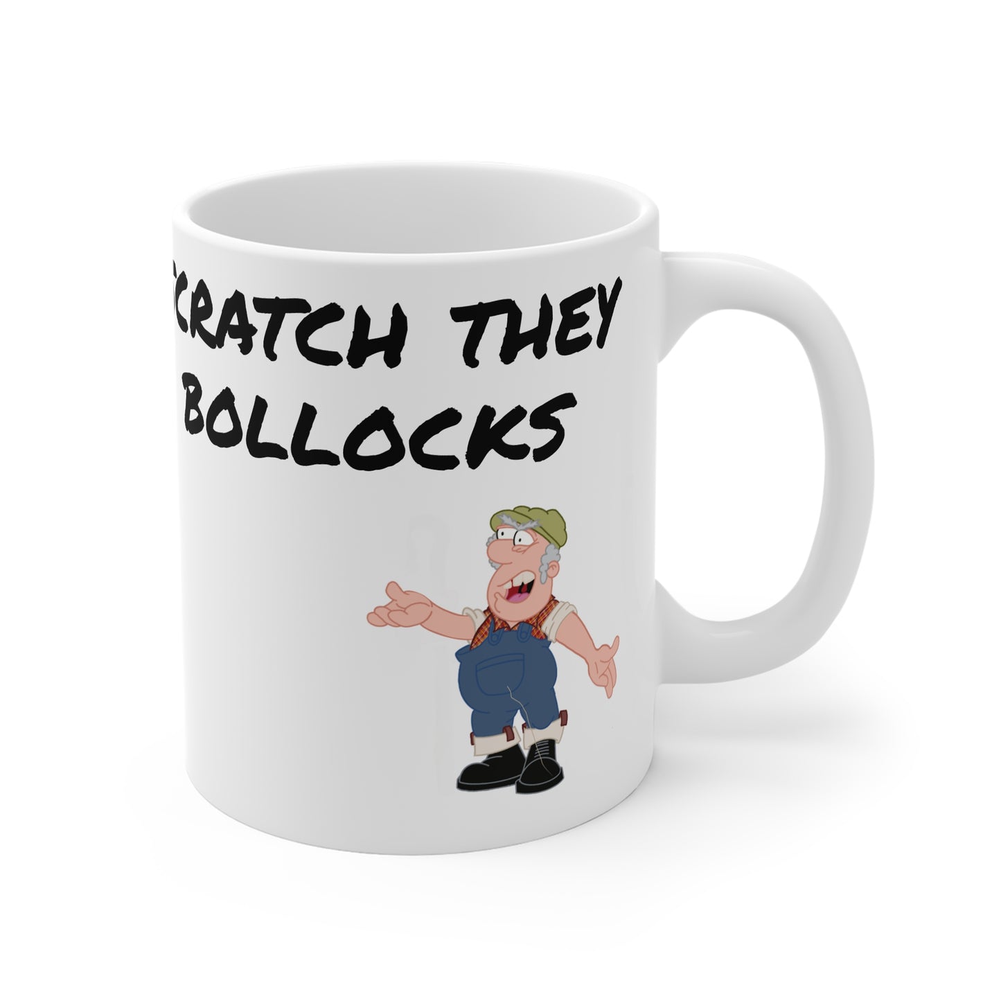 Farmer Tussock’s Sweary Mug 11oz - Scratch They Bollocks