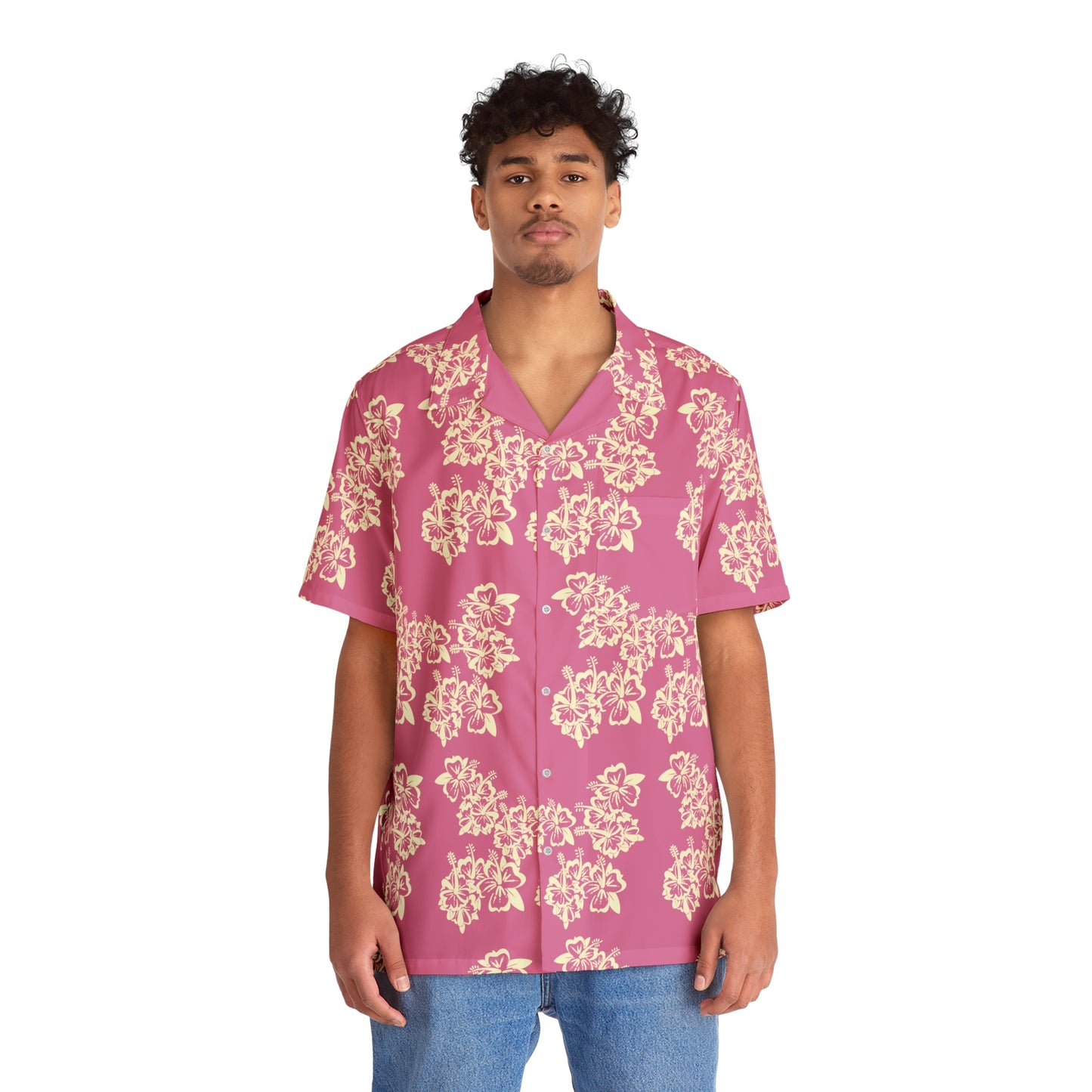 Hibiscus Blush -Short Sleeved Shirt