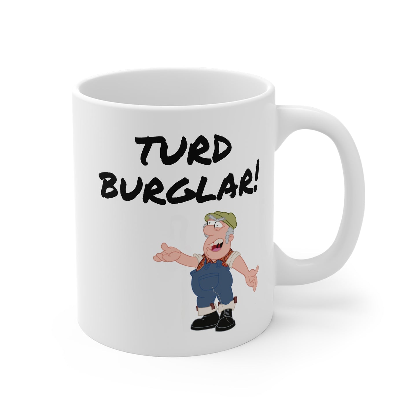 Farmer Tussock’s Sweary Mug 11oz - Turd Burglar