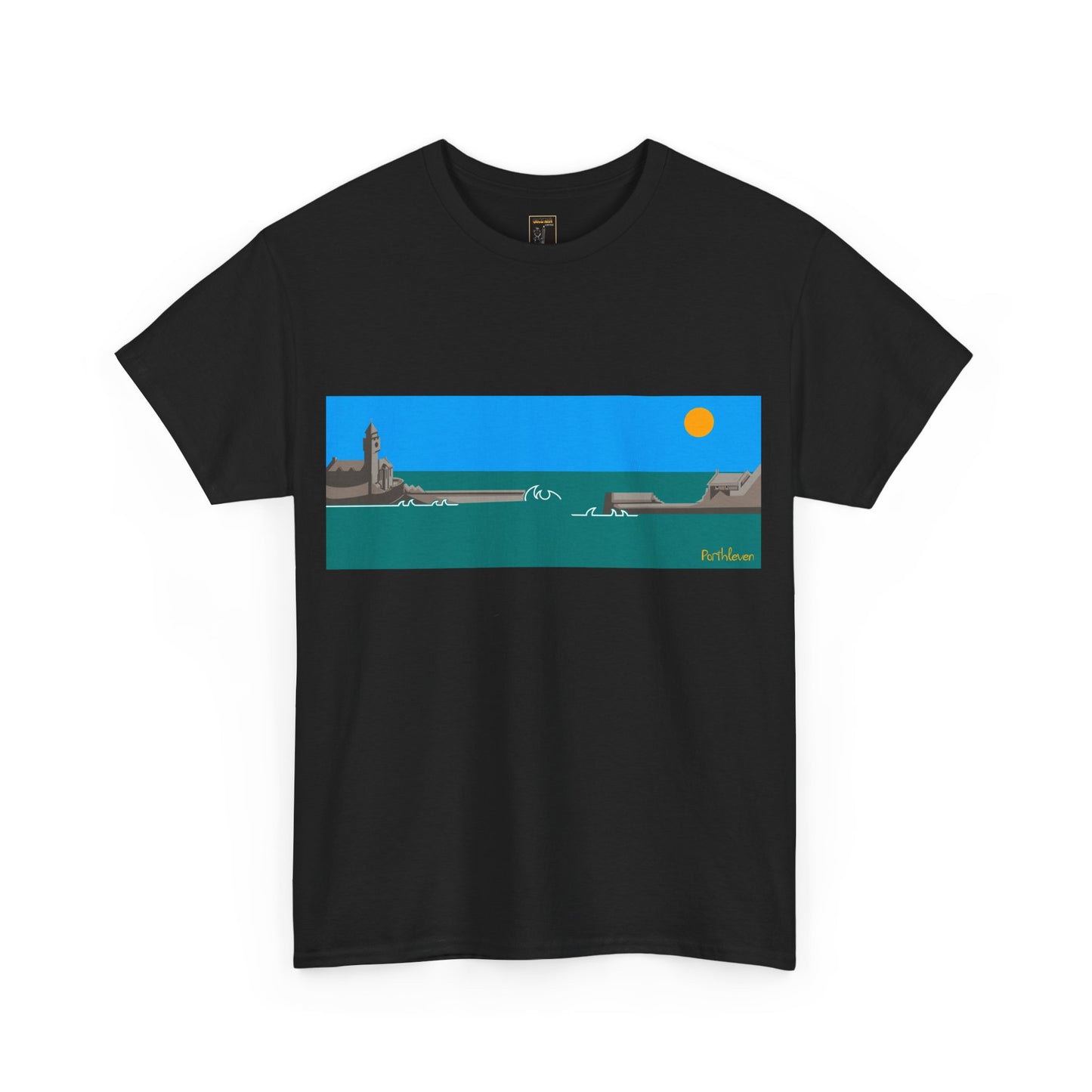 Porthleven Harbour, Colour Design - Unisex Tee