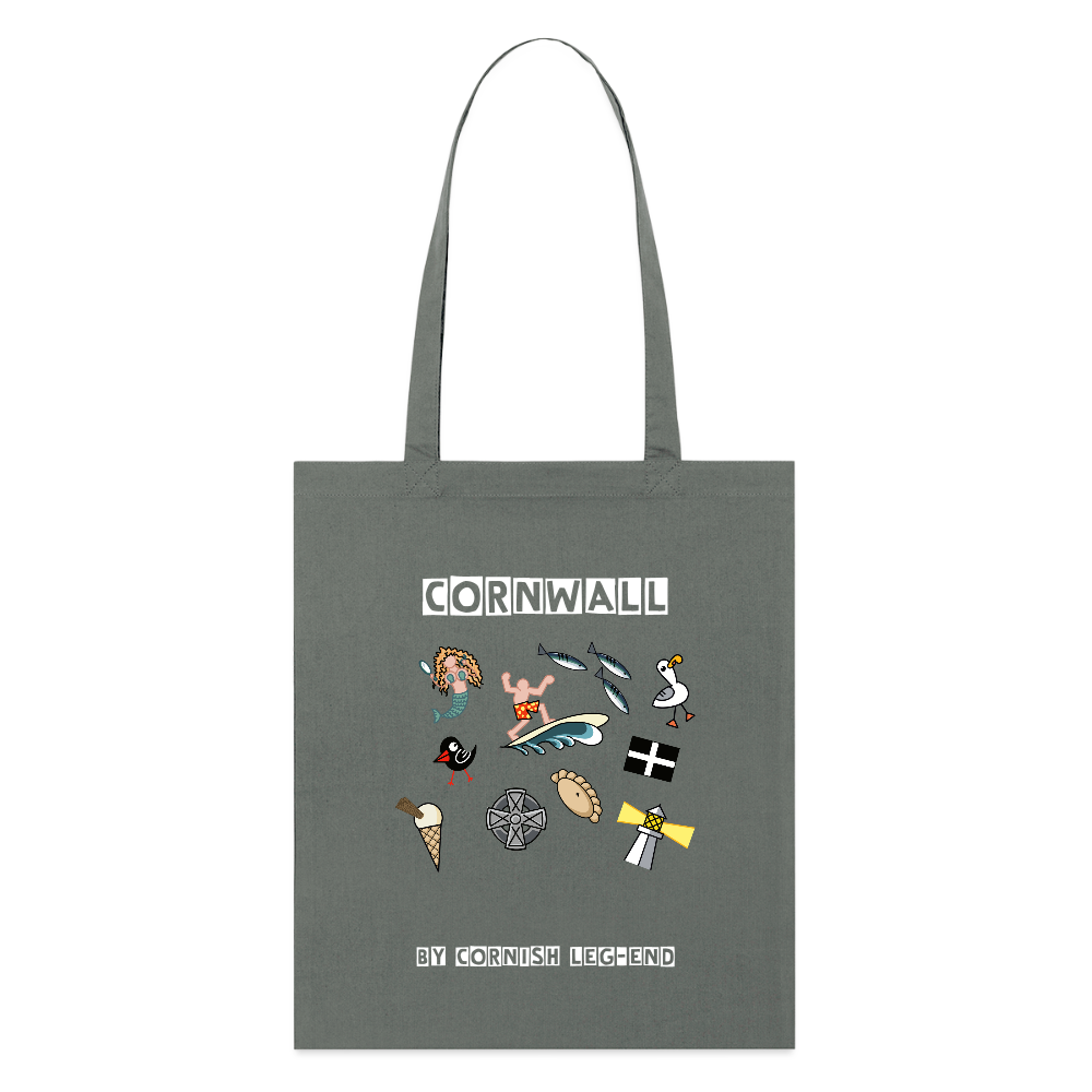 Cornwall Memories Tote Bag - anthracite
