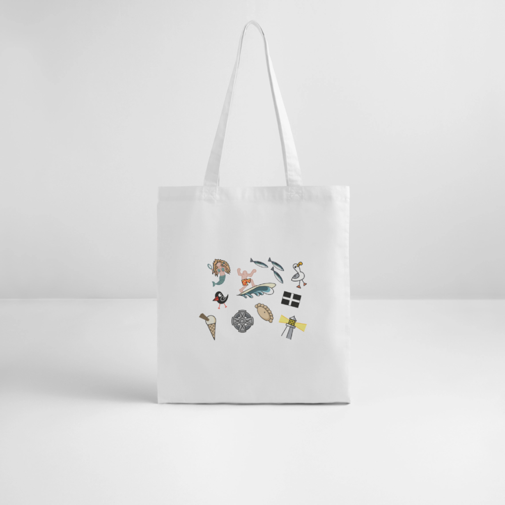 Cornwall Memories Tote Bag - white