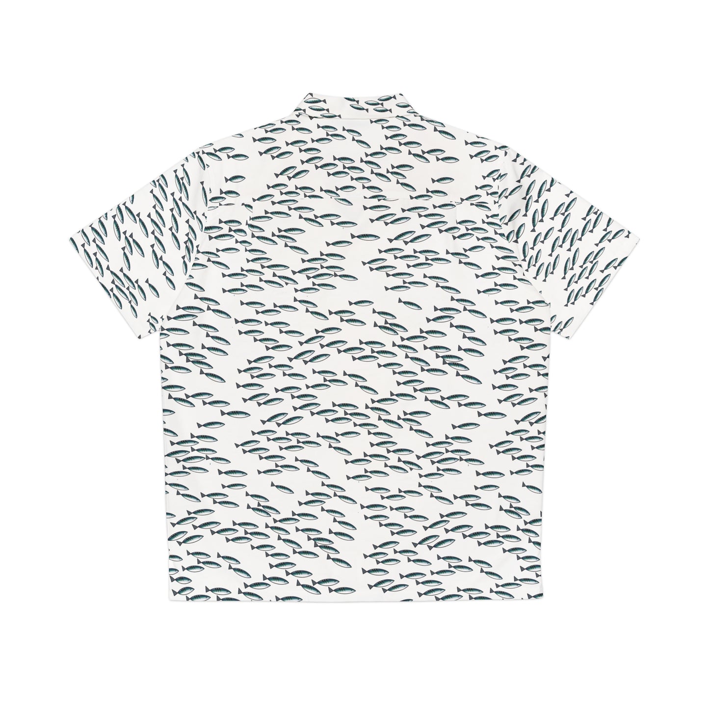 Mackerel Shoal Patterned Short Sleeve Shirt