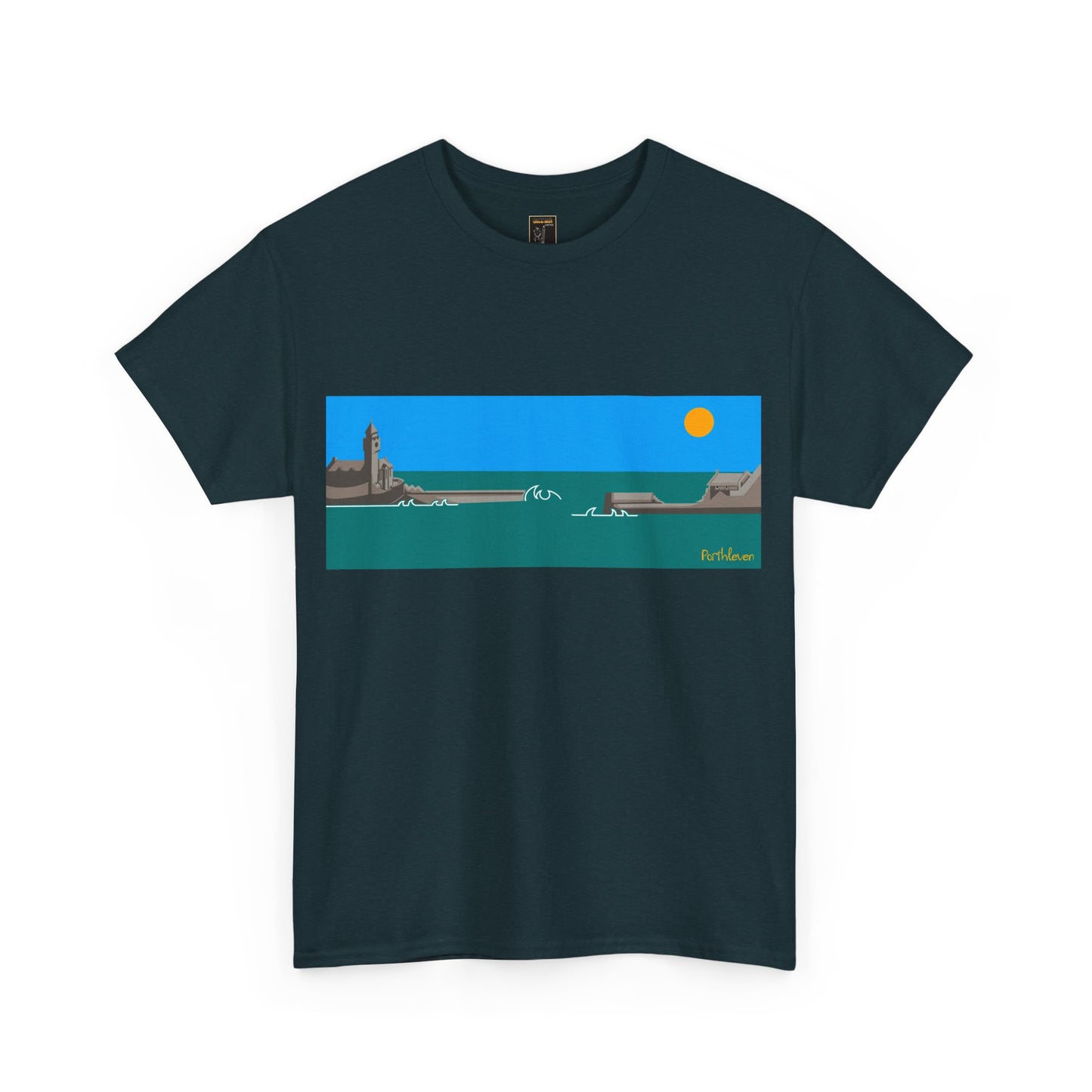 Porthleven Harbour, Colour Design - Unisex Tee