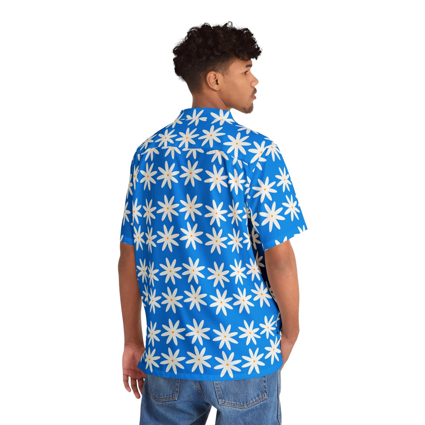 Daisy Pattern -Short Sleeved Shirt