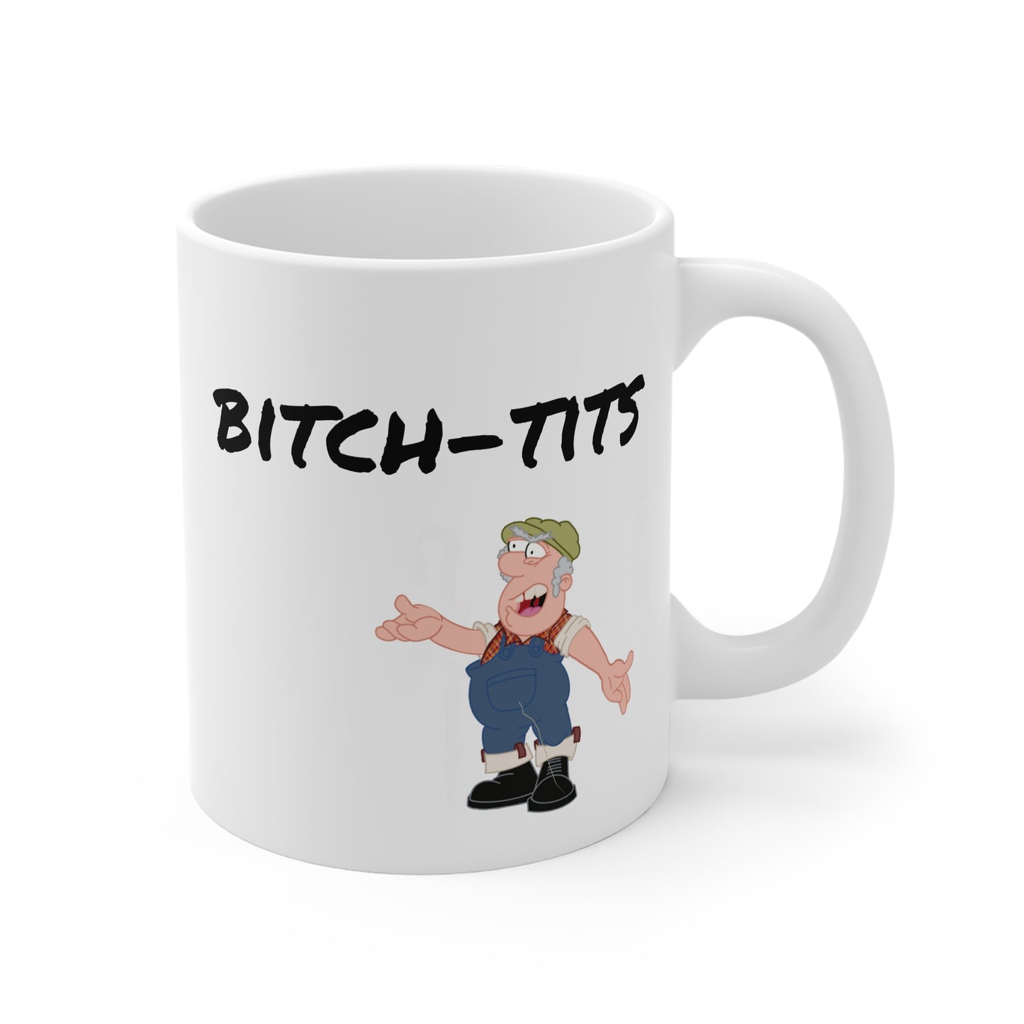 Farmer Tussock’s Sweary Mug 11oz - Bitch-Tits