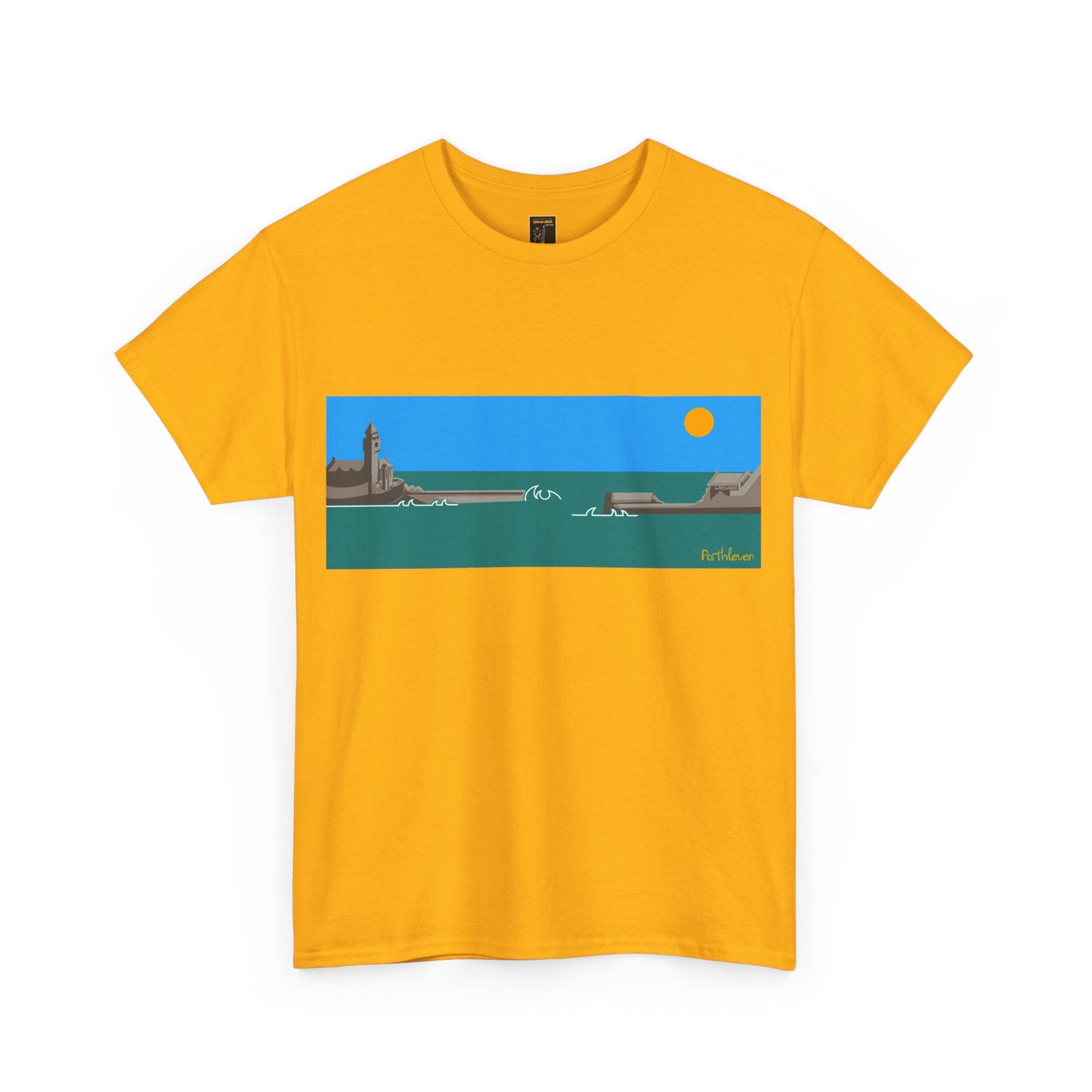 Porthleven Harbour, Colour Design - Unisex Tee