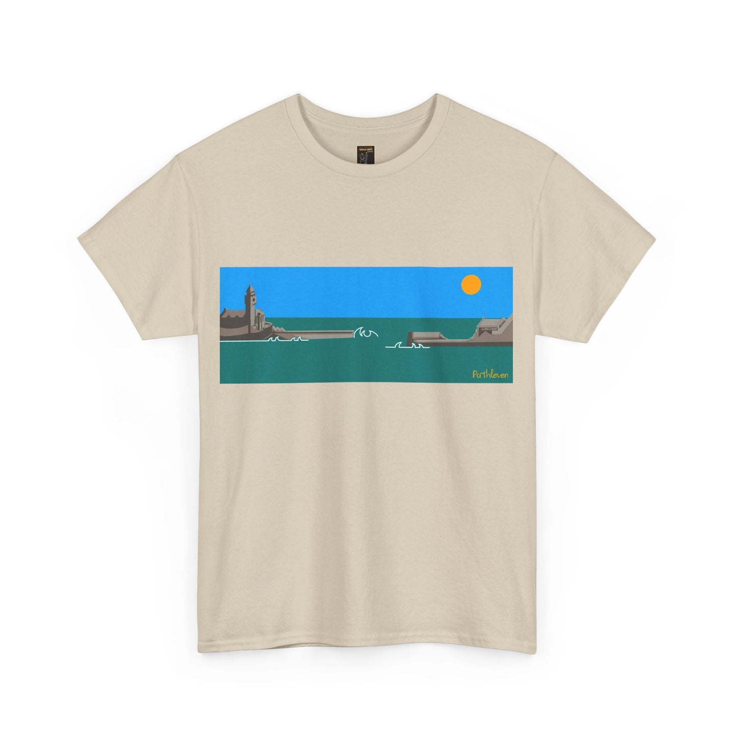 Porthleven Harbour, Colour Design - Unisex Tee
