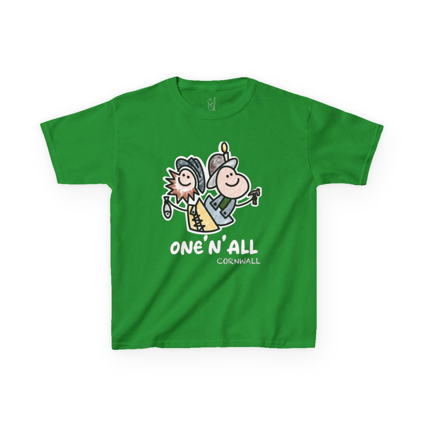 Kids “One’n’All Tee (Crayon Effect/Border White)