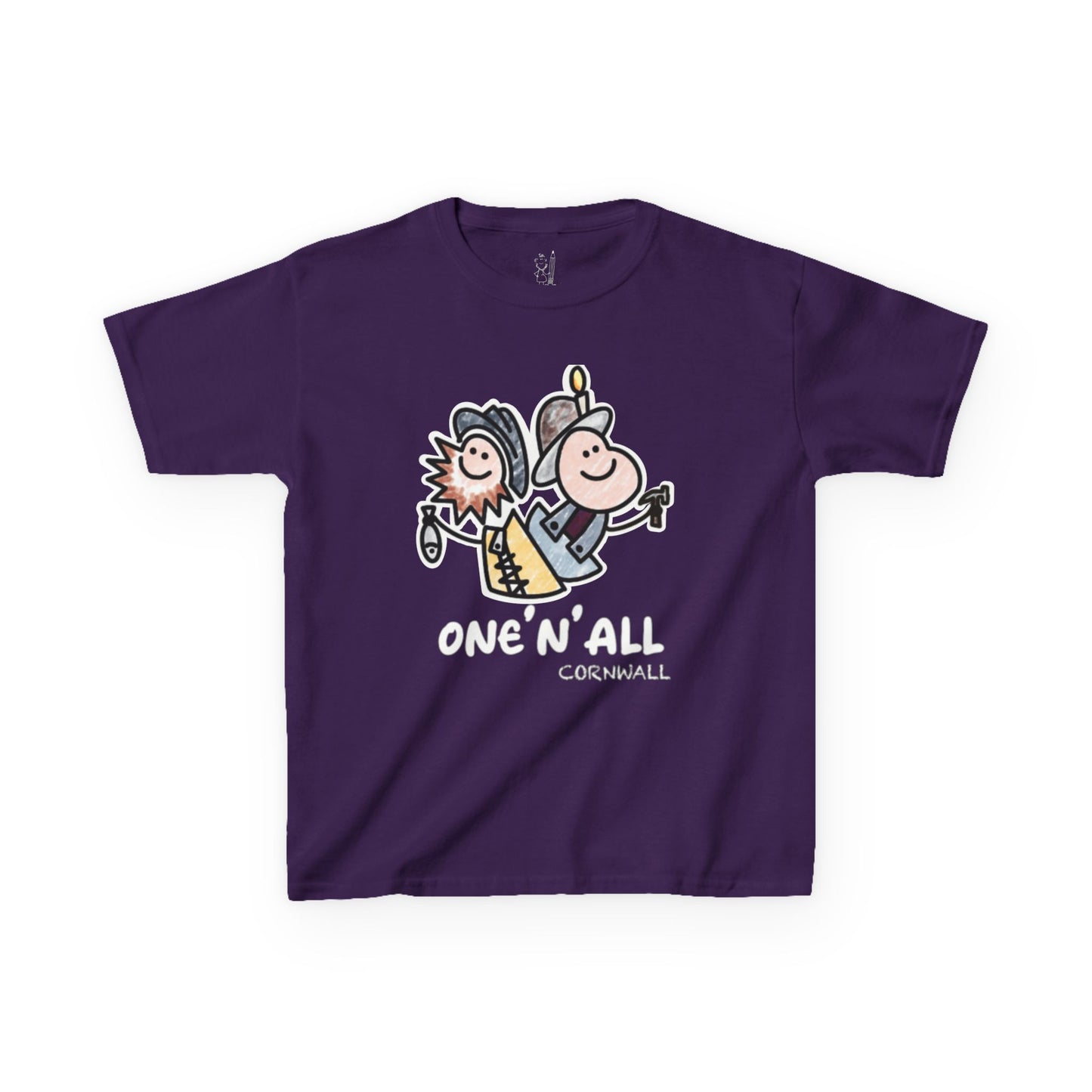 Kids “One’n’All Tee (Crayon Effect/Border White)