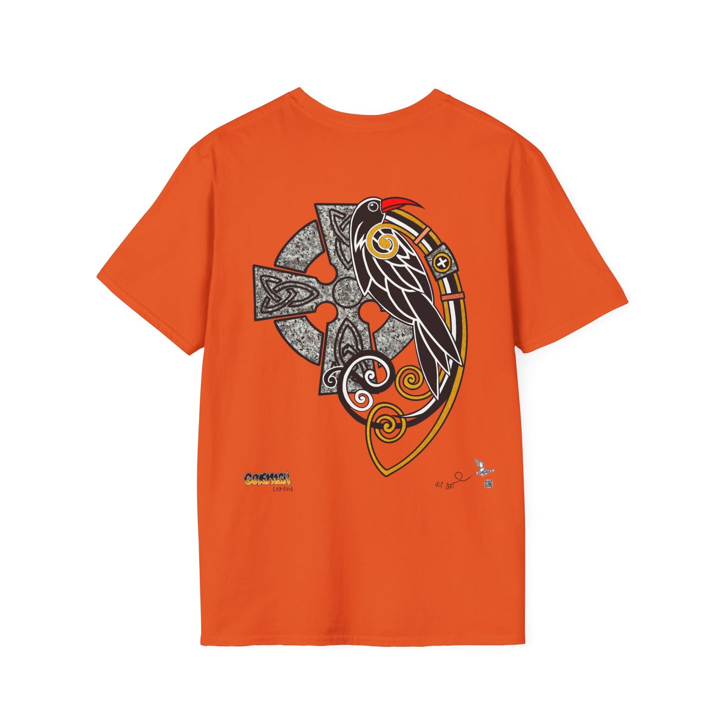 Chough & Cornish Cross T-Shirt (Light Colours)