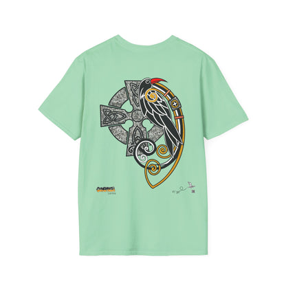 Chough & Cornish Cross T-Shirt (Light Colours)