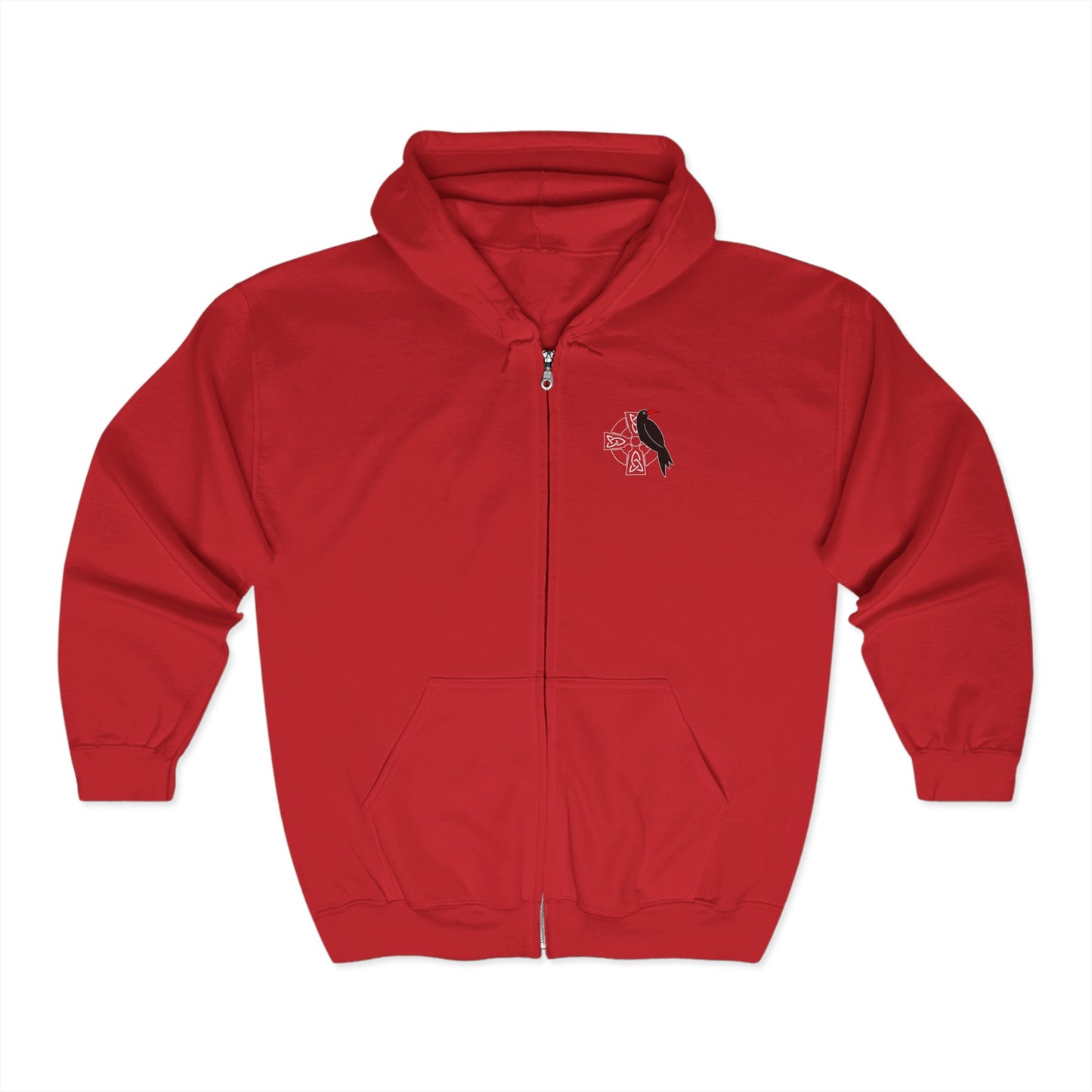 Chough & Cornish Cross Full Zip Hoodie. -Unisex Heavy Blend™