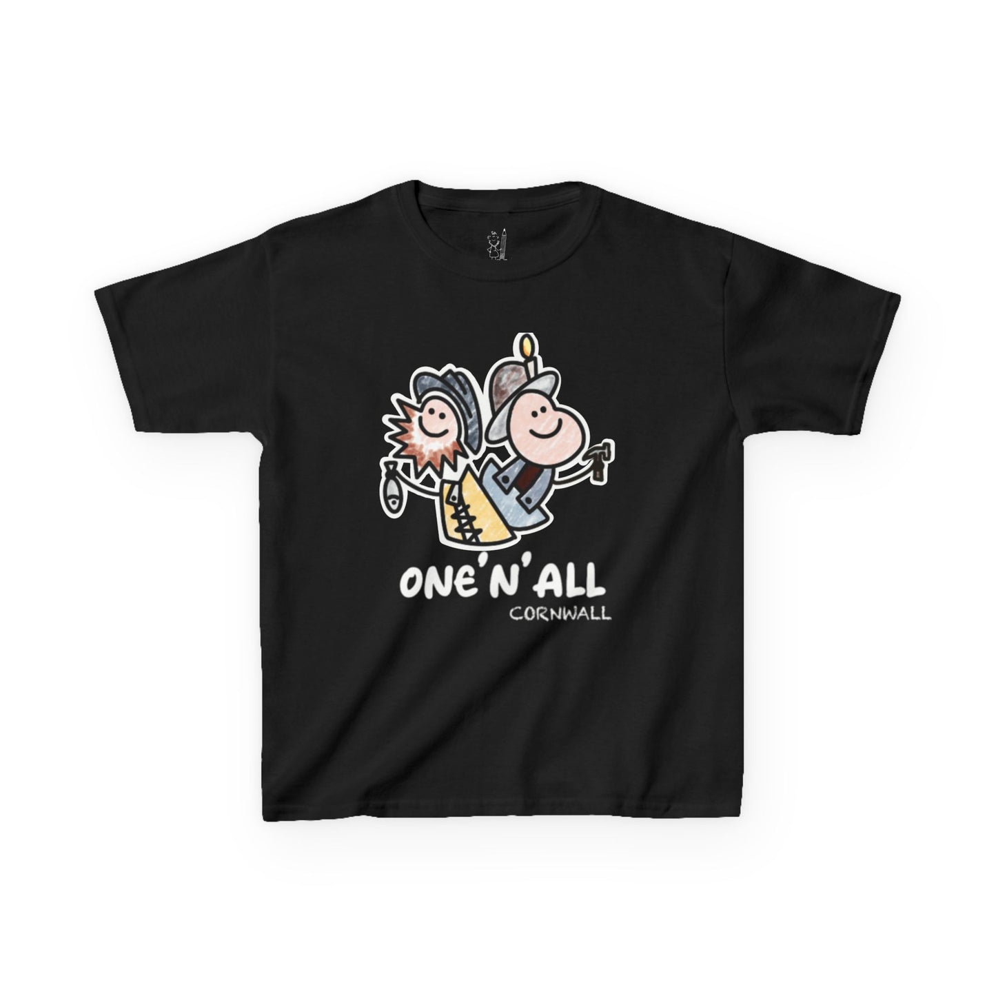 Kids “One’n’All Tee (Crayon Effect/Border White)