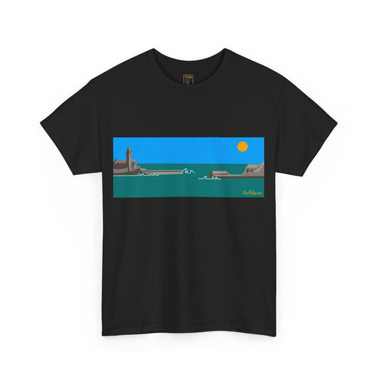 Porthleven Harbour, Colour Design - Unisex Tee