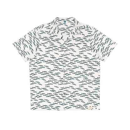 Mackerel Shoal Patterned Short Sleeve Shirt