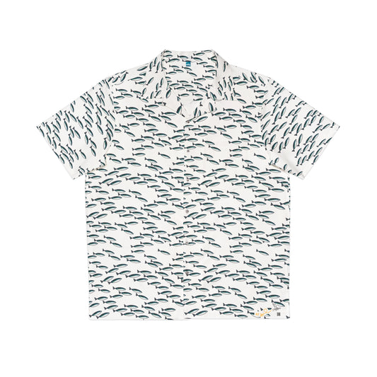 Mackerel Shoal Patterned Short Sleeve Shirt