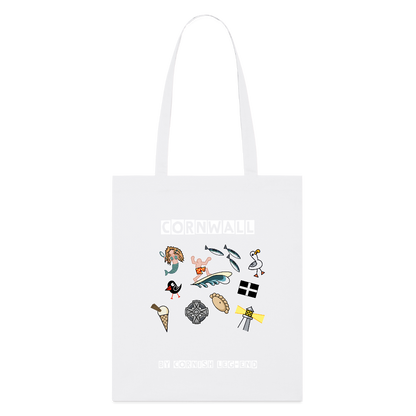Cornwall Memories Tote Bag - white