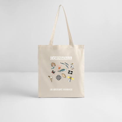 Cornwall Memories Tote Bag - natural raw