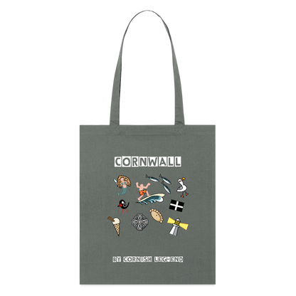 Cornwall Memories Tote Bag - anthracite