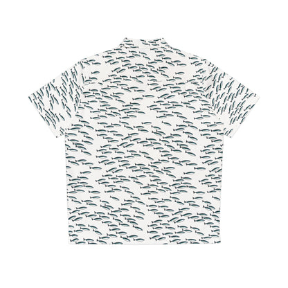 Mackerel Shoal Patterned Short Sleeve Shirt