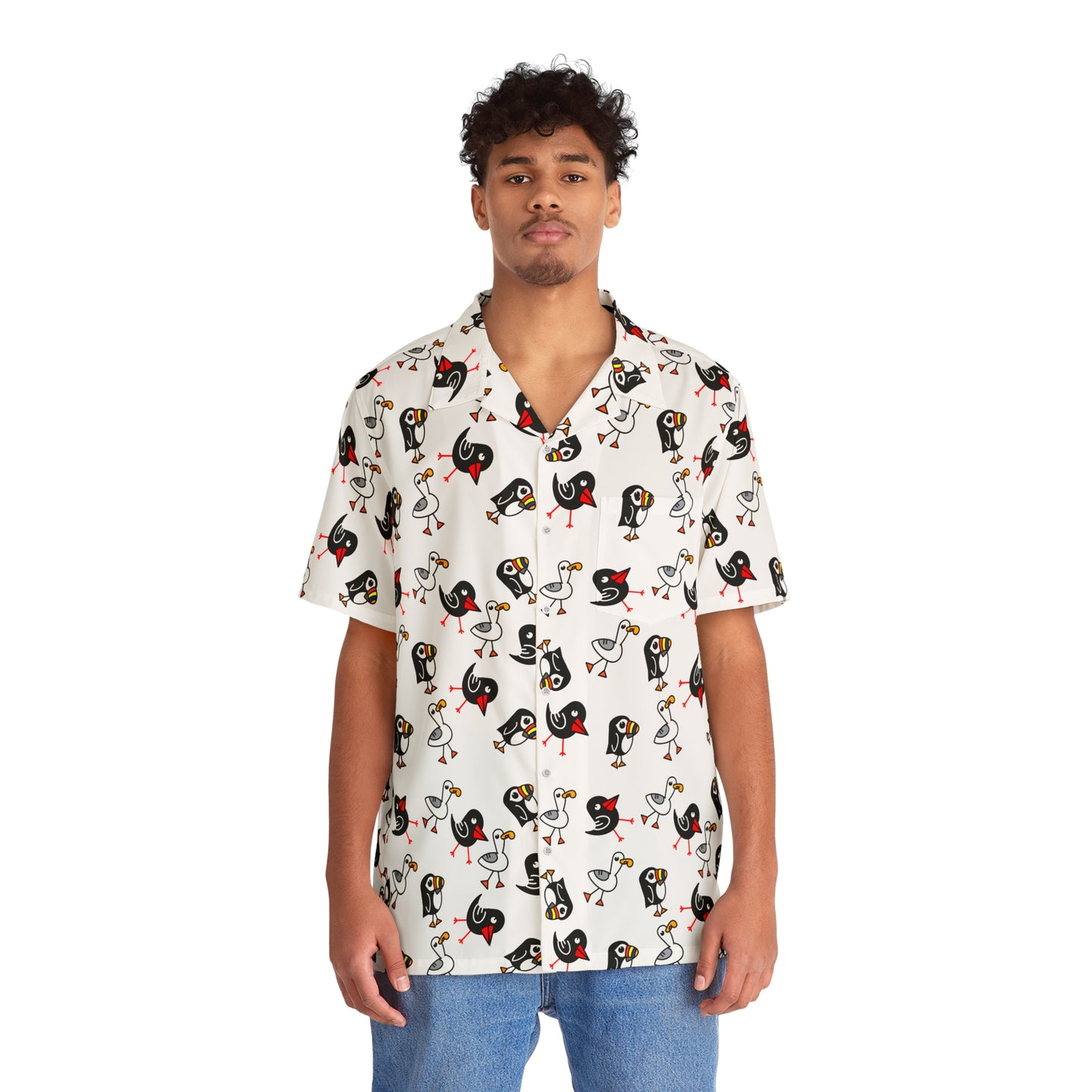 Cornish Seabirds -Short Sleeved Shirt