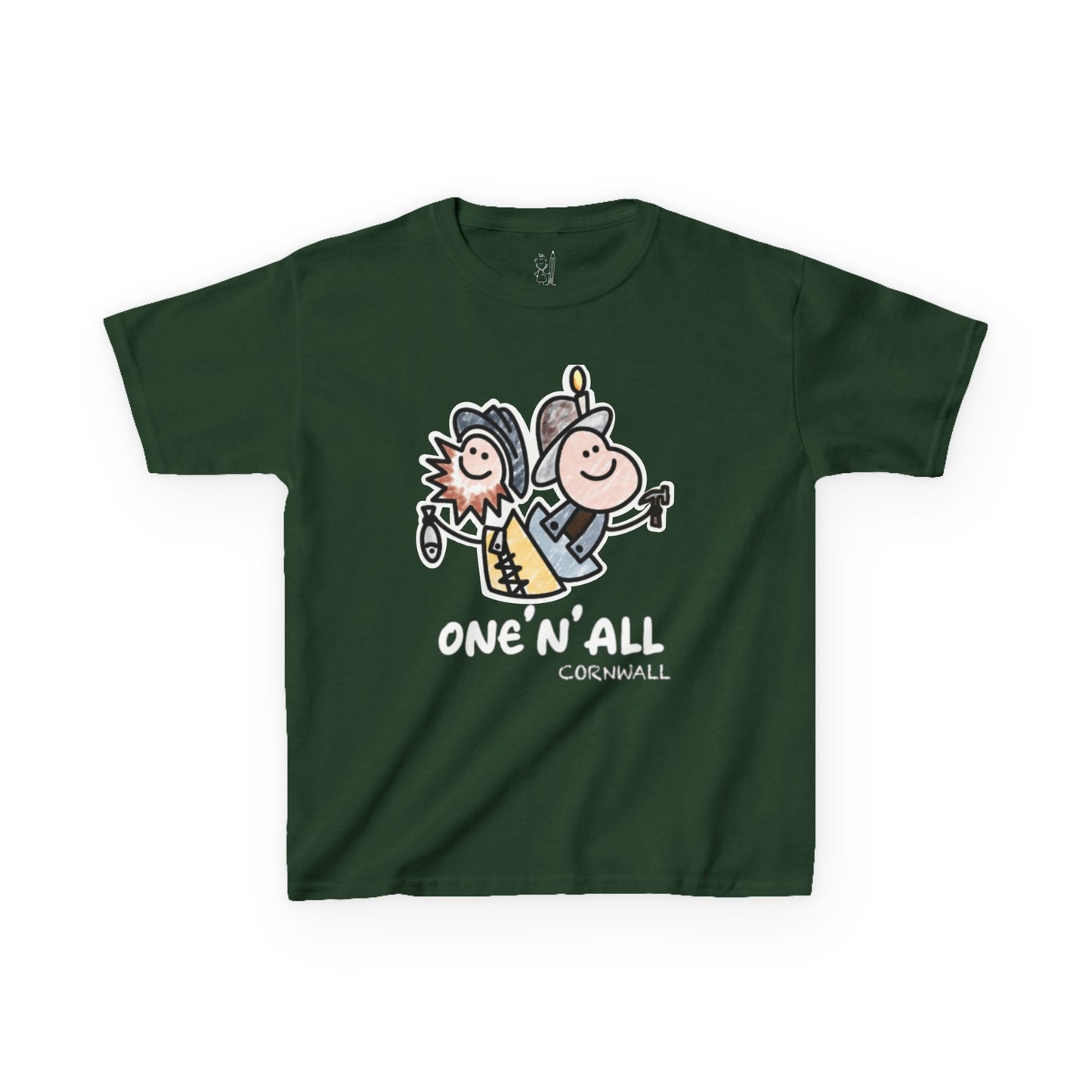 Kids “One’n’All Tee (Crayon Effect/Border White)