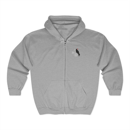 Chough & Cornish Cross Full Zip Hoodie. -Unisex Heavy Blend™
